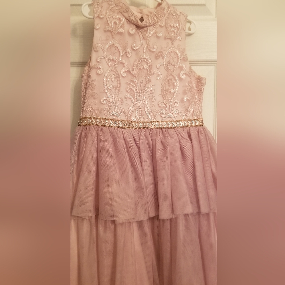 Badgley Mischka Blush Pink 2 Tier Tutu Dress